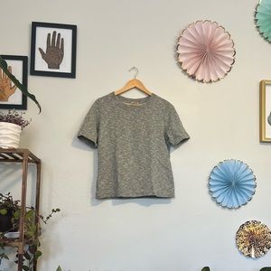 Duluth Trading Co Heavyset T-Shirt - Green/Grey Heather